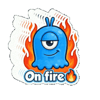 Awesome On Fire Sticker by Momo & Tulus