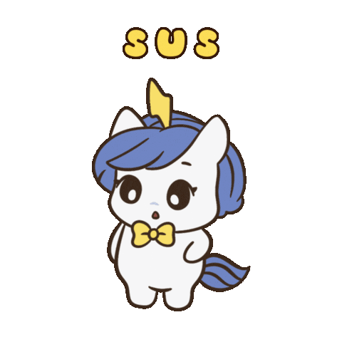 Acting Weird Red Flag Sticker by Brave Unicorn