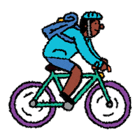 Biking Cyclist Sticker