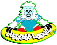 Yeti Snowboarding Sticker by Elevated Locals