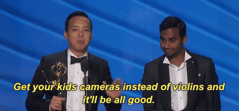 Aziz Ansari Cameras GIF by Emmys