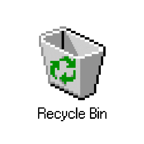 Sad Trash Can Sticker