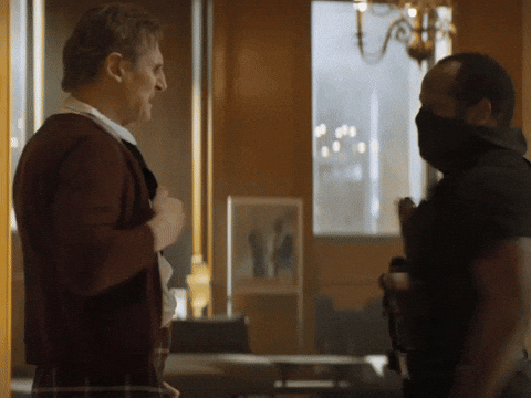 High Five Liam Neeson GIF by The Lonely Island