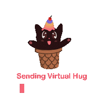 Cat Hug Sticker
