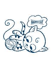 happy_dog_and_cat happy cat happycat katzenfutter kitten playing Sticker