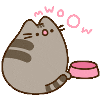 Hungry Feed Me Sticker by Pusheen