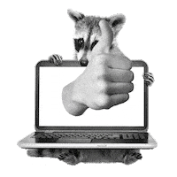 Laptop Daumen Hoch Sticker by bildschnittTV