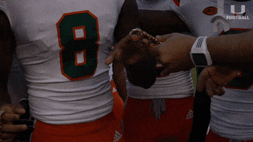 Hurricanes Football Touchdown Rings GIF by Miami Hurricanes