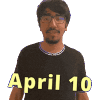April 10 Sticker