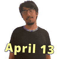 April 13 Sticker