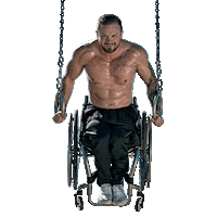 muscle up richard corbett Sticker by Wheels2Walking