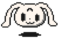 Pixel Bunny Sticker