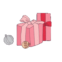 jestina christmas holiday santa gift Sticker