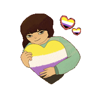 Proud Heart Sticker by Contextual.Matters