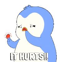 Boo Boo Pain Sticker by Pudgy Penguins