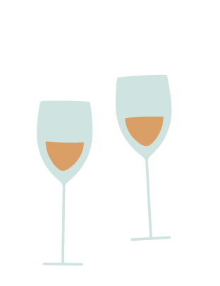wine cheers Sticker