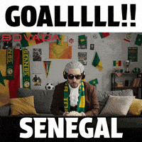 Goal Celebration Senegal GIF by Bovada