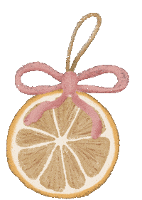 Christmas Orange Sticker