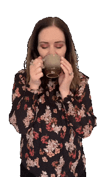 KatieThompsonz coffee mmmm fresh brew katie thompson Sticker