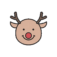 Rudolph The Red Nosed Reindeer Christmas Sticker by Jugendleiter-Blog