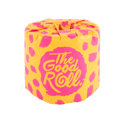 Toilet Paper Happiness Sticker by The Good Roll