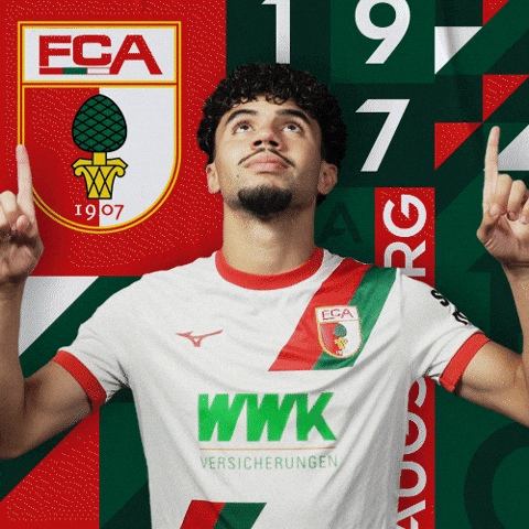 Football Looking Up GIF by FC Augsburg 1907