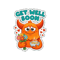 Loving Get Well Soon Sticker by Momo & Tulus