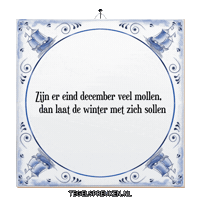 Winter Sollen Sticker by Tegelspreuken.nl