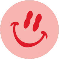 FirstLadyAgency pink smiley pink smiley first lady agency Sticker