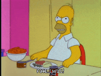 homer simpson eating GIF