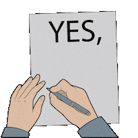 Yes But Letter Sticker by Gudim