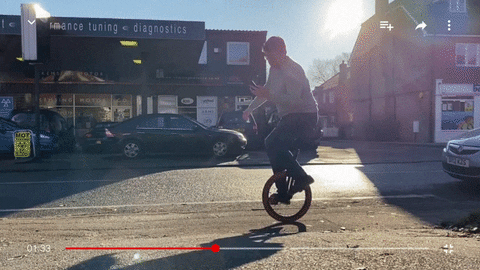cheapcuts giphyupload pete wentz unicycle check your phone GIF