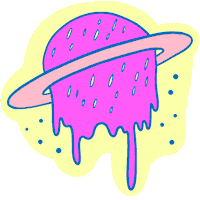 eagorasarah pink universe galaxy planet Sticker