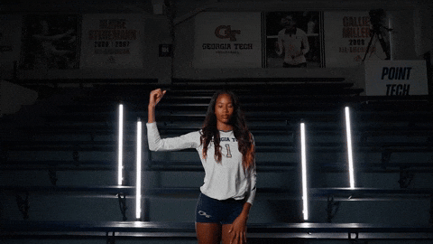 Georgia Tech Volleyball GIF by Georgia Tech Yellow Jackets