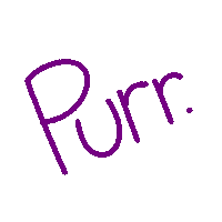 CatLadyCreates cat cats purple purr Sticker