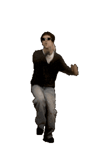 Jump Kick Sticker by Jutes