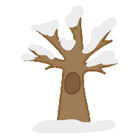 Snow Sneeuw Tree Forrest Winter Sticker by Allie the Ellie