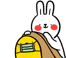 懶散兔與啾先生 Sticker