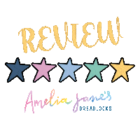 Review Sticker by Amelia Jane's Dreadlocks