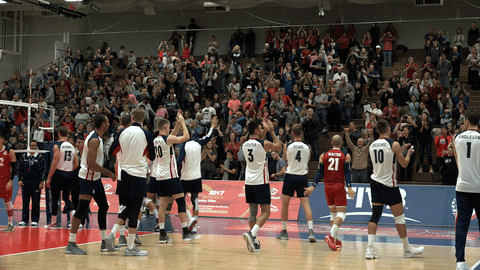 usavolleyball giphyupload thank you clapping hype GIF