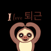 Sloth 퇴근 GIF