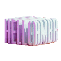 ambrAgency logo hello 3d typography Sticker