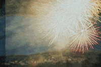 Fireworks Mountains GIF by Blanca Viñas
