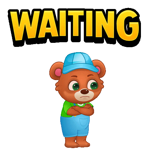 Sad Still Waiting Sticker by Lucas and Friends by RV AppStudios
