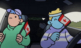 Team Canada Flag GIF by doodles
