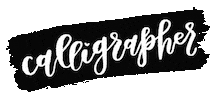 Hand Lettering Sticker by sipandscript