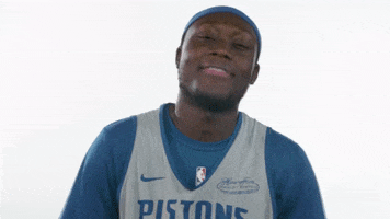 Happy Sékou Doumbouya GIF by Detroit Pistons