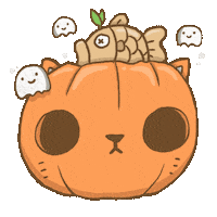 Cat Halloween Sticker