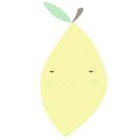 manuelicas yellow fruit pastel lemon Sticker