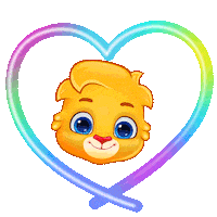 I Love You Hearts Sticker by Lucas and Friends by RV AppStudios